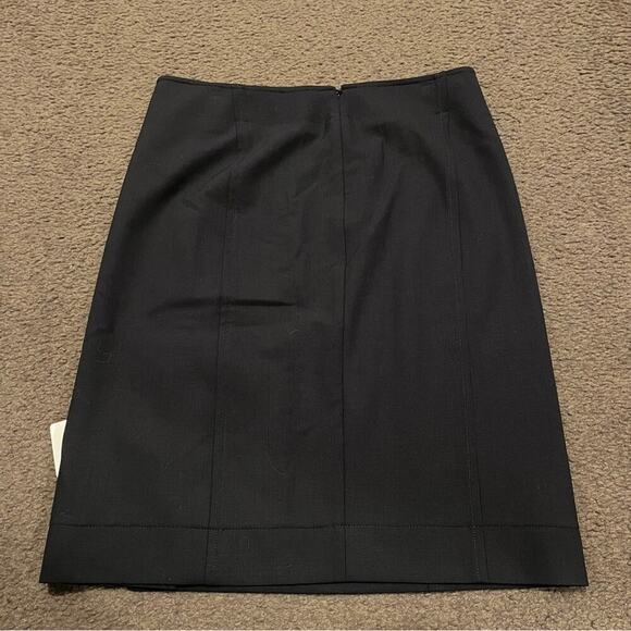 Chloé Side Button Abyss Blue Wool Pencil Skirt NWT - Picture 3 of 8